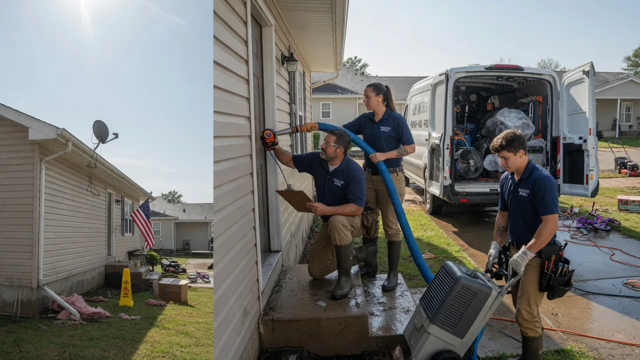 Ceiling Water Damage Restoration in Round Top, TX near me