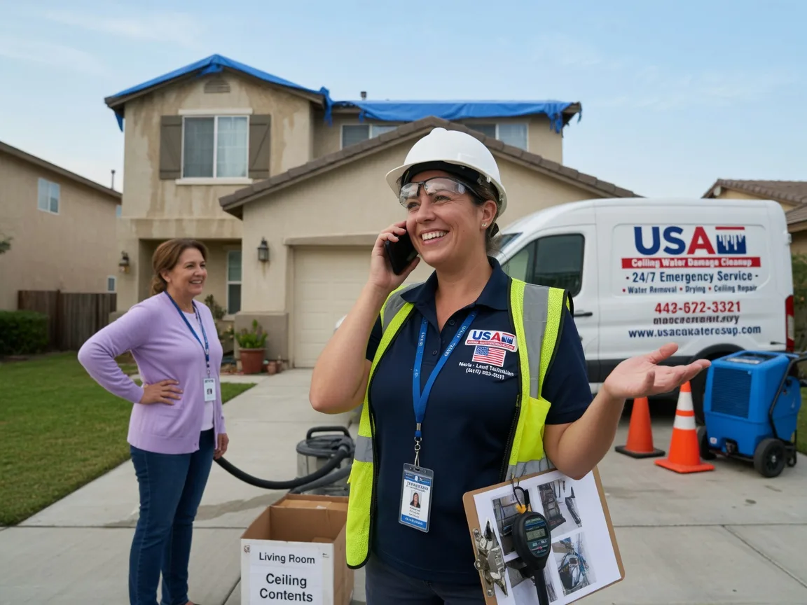 Ceiling Water Damage Restoration Round Top, TX FAQs